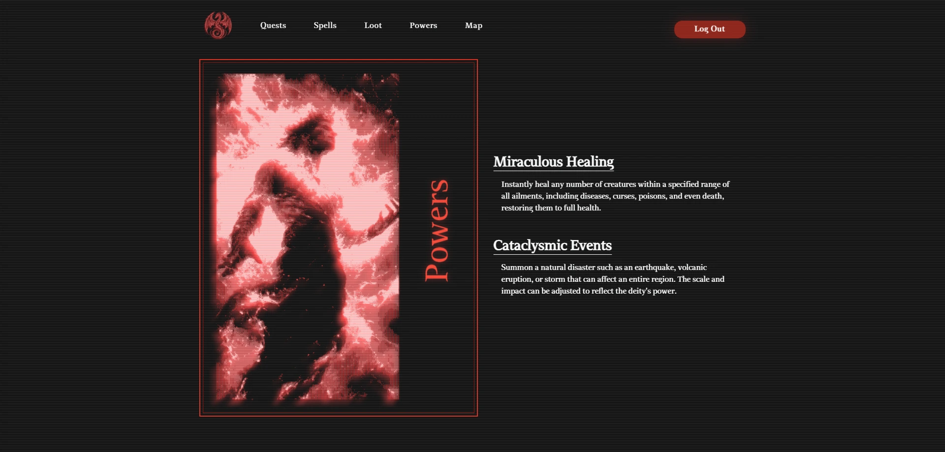 Power list screenshot of Drakehaven